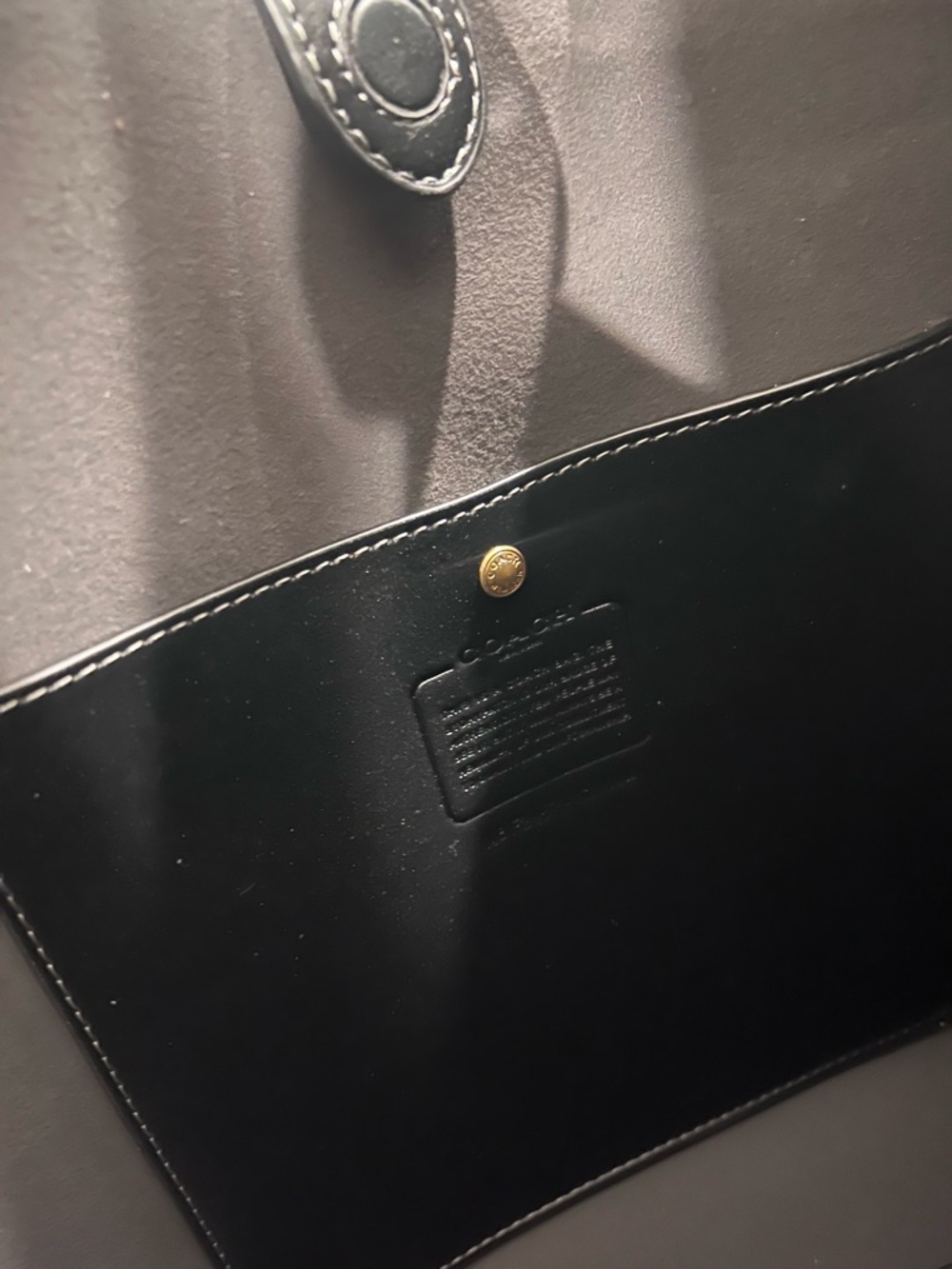 Coach Brooklyn 39 Black with Brass Hardware - Picture 6 of 9